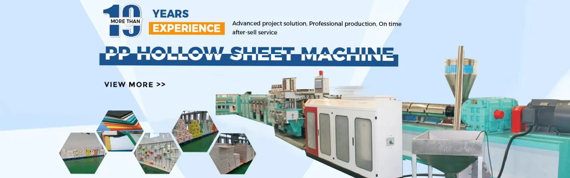 1.PP Hollow Grid Board Extrusion Machine